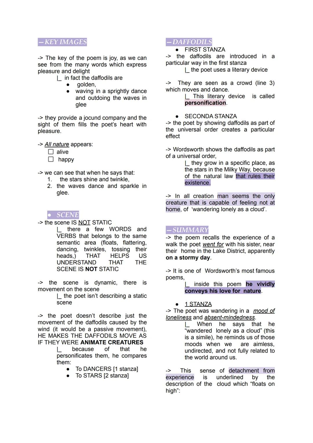 -STRUCTURE
-> the poem can be divided in 4 STANZAS
|_ each one 6 LINES long
-> The poem was written in 1804 and
published in 1807
-RHYME SCH
