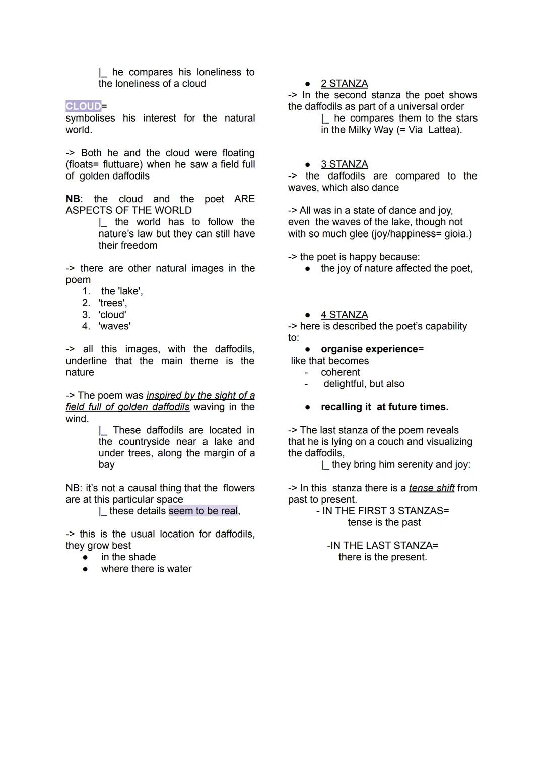 -STRUCTURE
-> the poem can be divided in 4 STANZAS
|_ each one 6 LINES long
-> The poem was written in 1804 and
published in 1807
-RHYME SCH