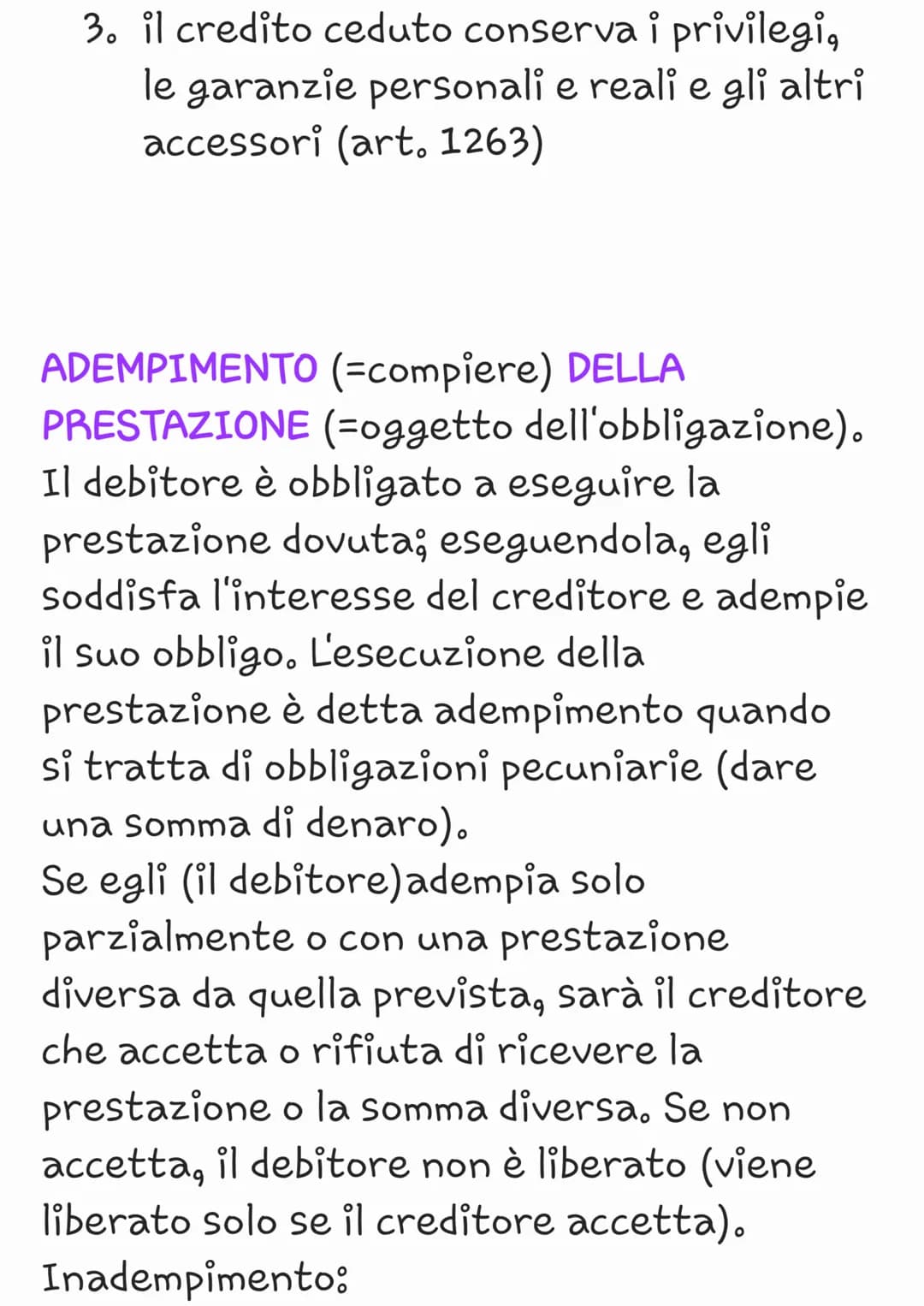 OBBLIGAZIONE: rapporto giuridico tra due
parti: il debitore che deve compiere una
determinata azione per realizzare l'utilità
della seconda 