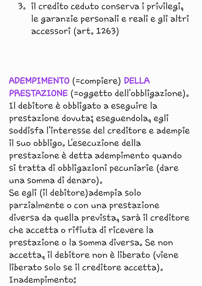 OBBLIGAZIONE: rapporto giuridico tra due
parti: il debitore che deve compiere una
determinata azione per realizzare l'utilità
della seconda 