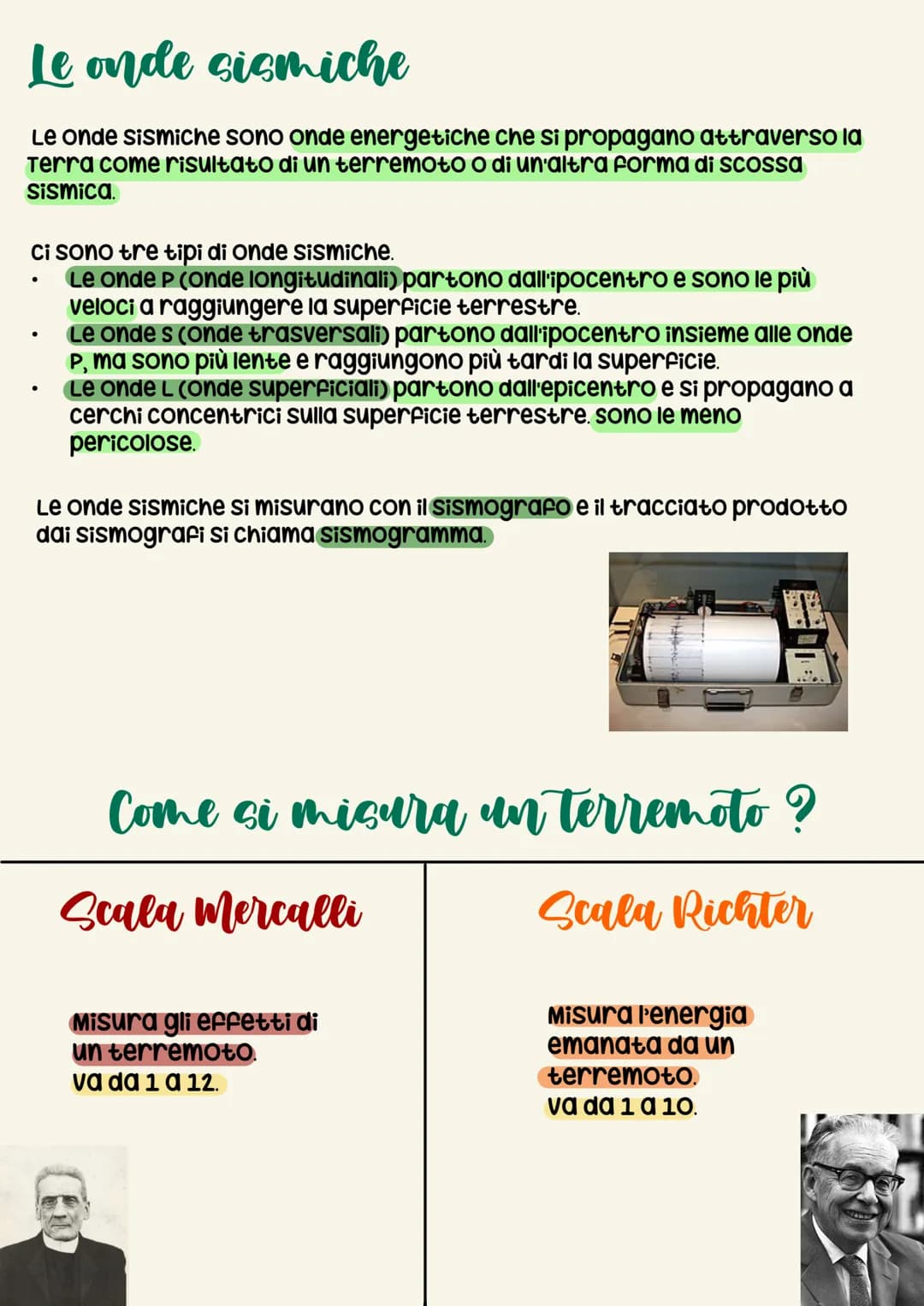 I terremoti
un terremoto è un'improvvisa vibrazione della crosta terrestre causata
dal rilascio di energia accumulata nel sottosuolo. Il ter