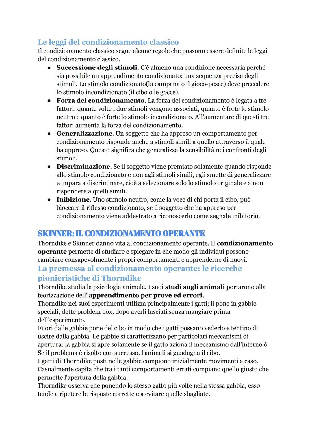 COMPORTAMENTISMO
La rivoluzione comportamentista
Quando la psicologia diventò una vera e propria scienza, suo oggetto di studio era la
cosci