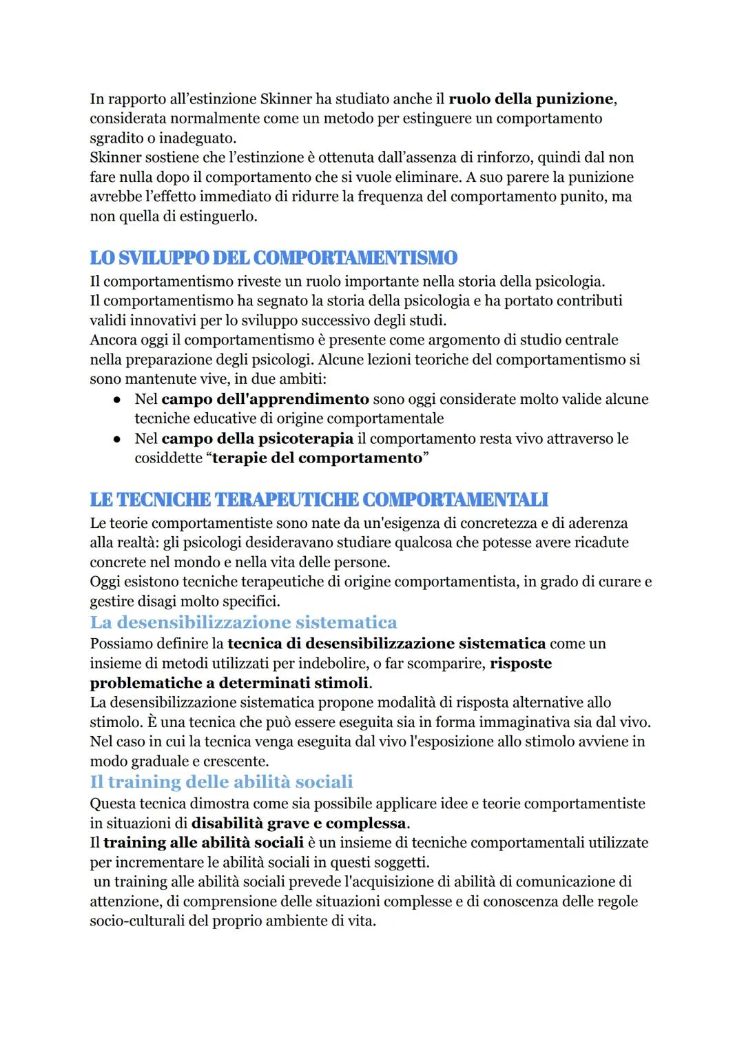 COMPORTAMENTISMO
La rivoluzione comportamentista
Quando la psicologia diventò una vera e propria scienza, suo oggetto di studio era la
cosci