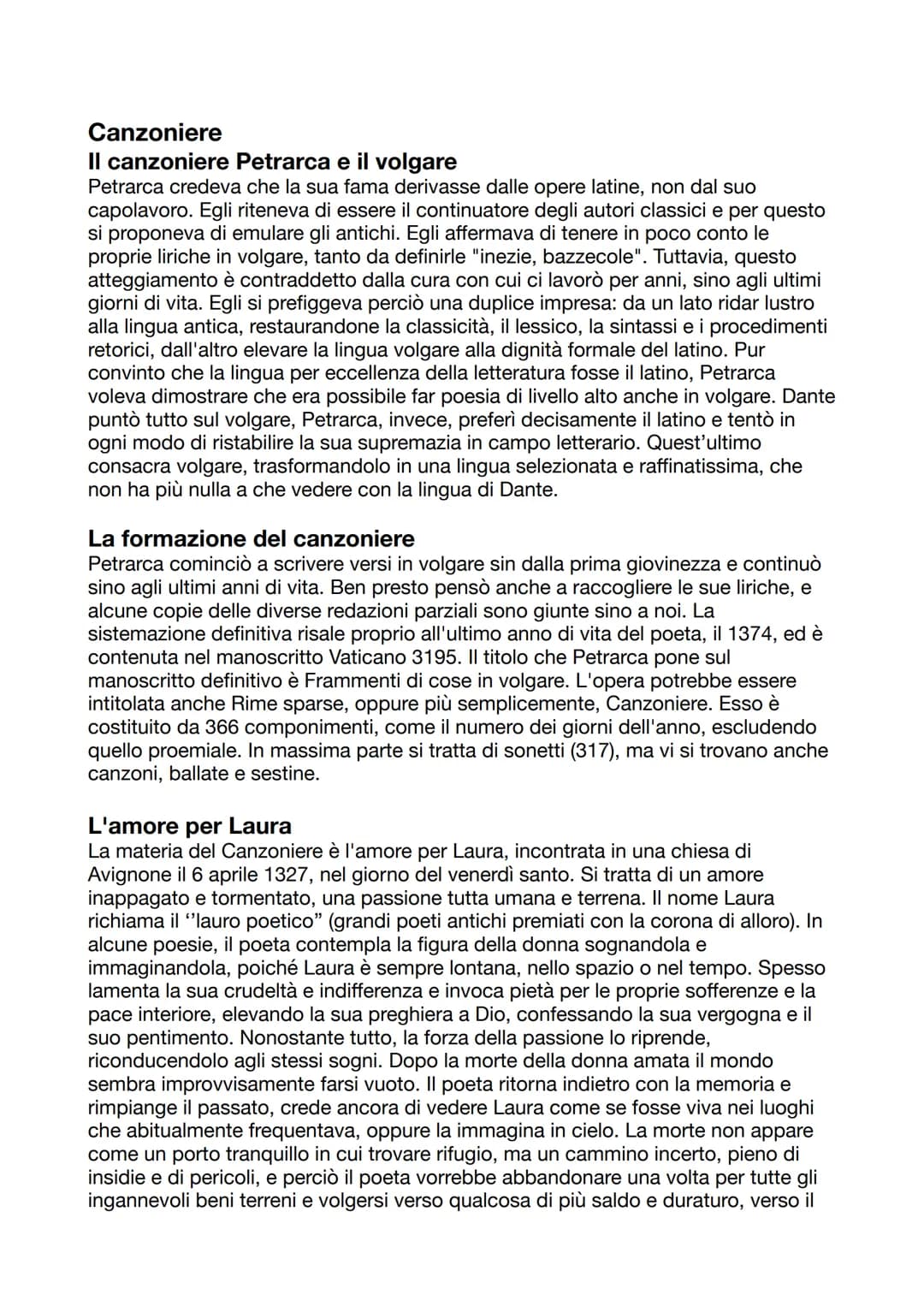 • FRANCESCO PETRARCA:
Petrarca è un uomo di un'età di crisi, di trapasso tra due epoche: il medioevo e
l'età moderna.
Da questa collocazione