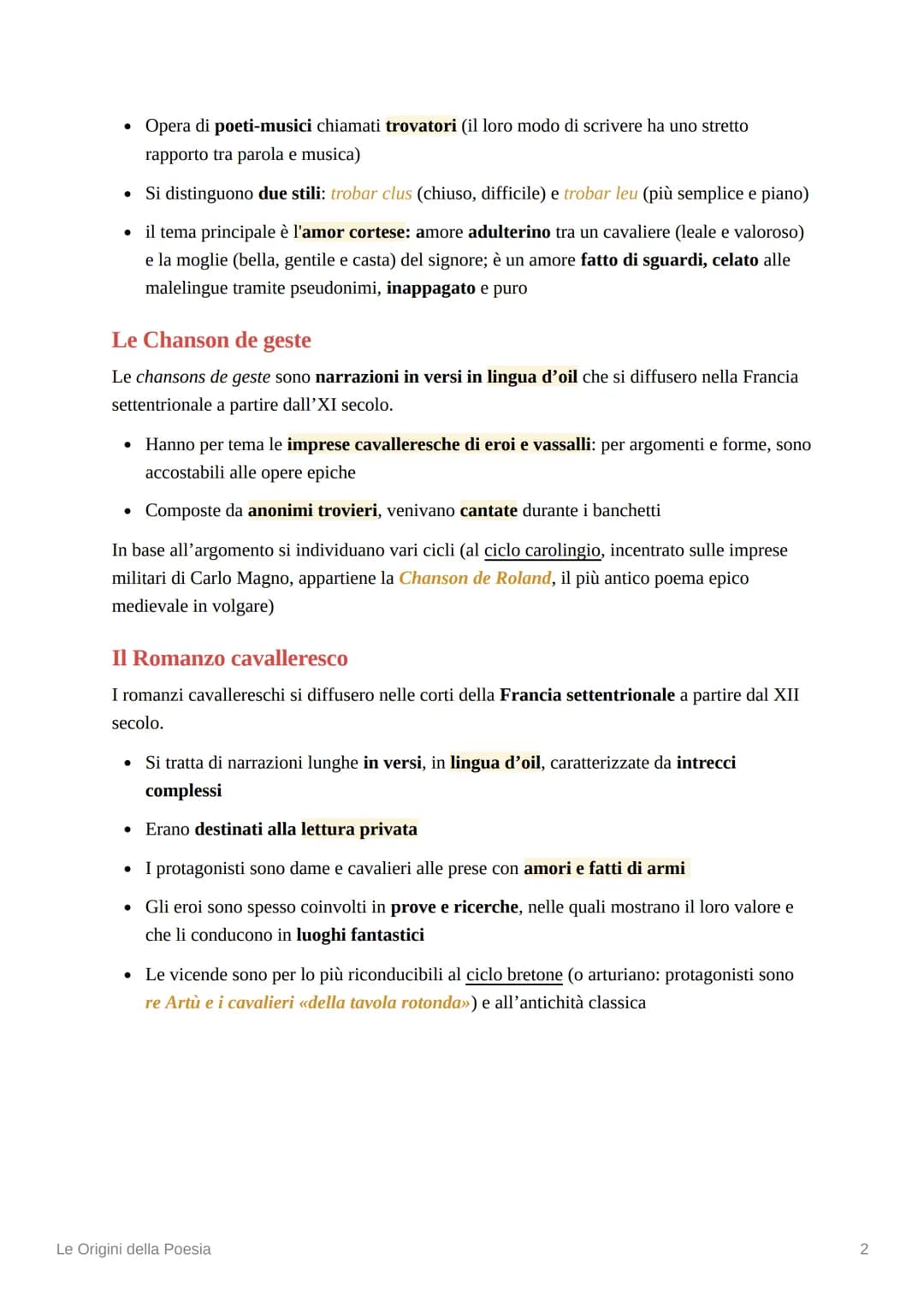 
<p>La produzione letteraria in Francia</p>
<p>Le prime manifestazioni letterarie in volgare italiano furono significativamente influenzate 