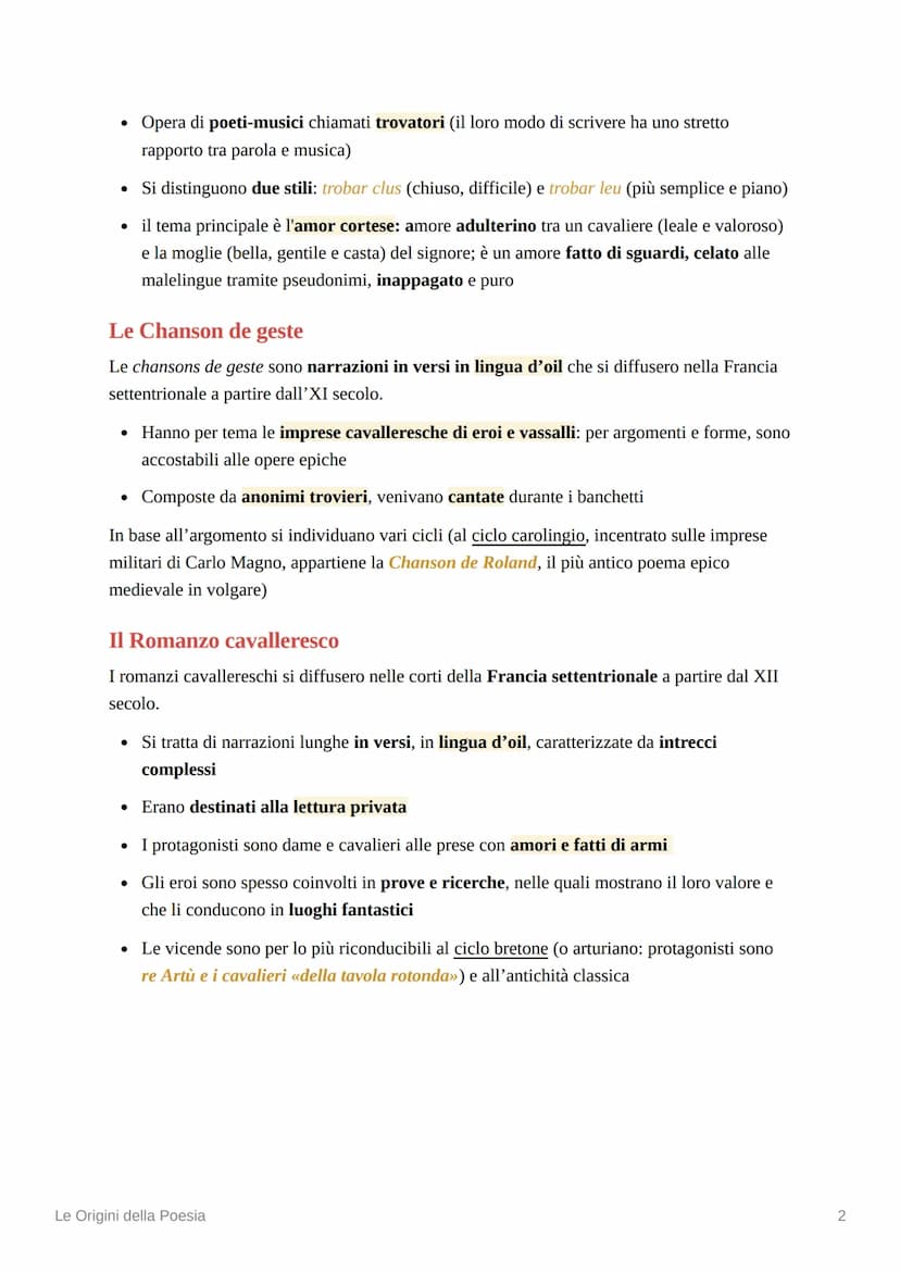 
<p>La produzione letteraria in Francia</p>
<p>Le prime manifestazioni letterarie in volgare italiano furono significativamente influenzate 