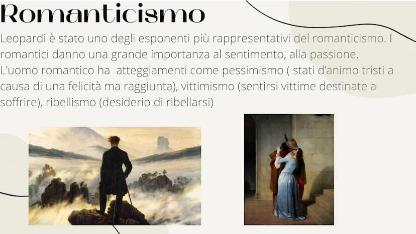 Str
Giacomo
Leopardi
↓ Vita
Leopardi nel 1837 morì
improvvisamente, a soli 39 anni.
Leopardi nacque a Recanati il 29 giugno 1798. Suo padre
