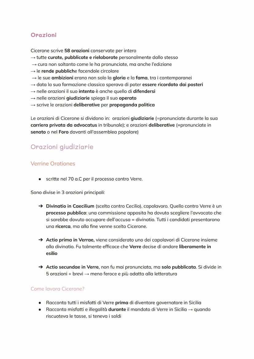 Cicerone
Perché studiamo Cicerone?
●
è l'autore più famoso della letteratura latina insieme a Virgilio
è l'autore di cui abbiamo più opere s