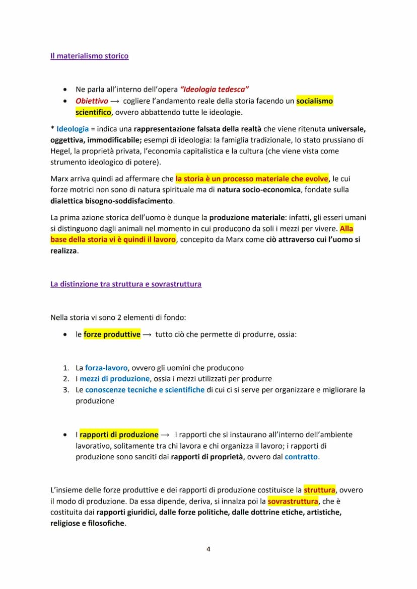 Karl Marx
I caratteri fondamentali del suo pensiero
1. Fornisce un'analisi globale della società e
della storia: infatti, non essere ritenut