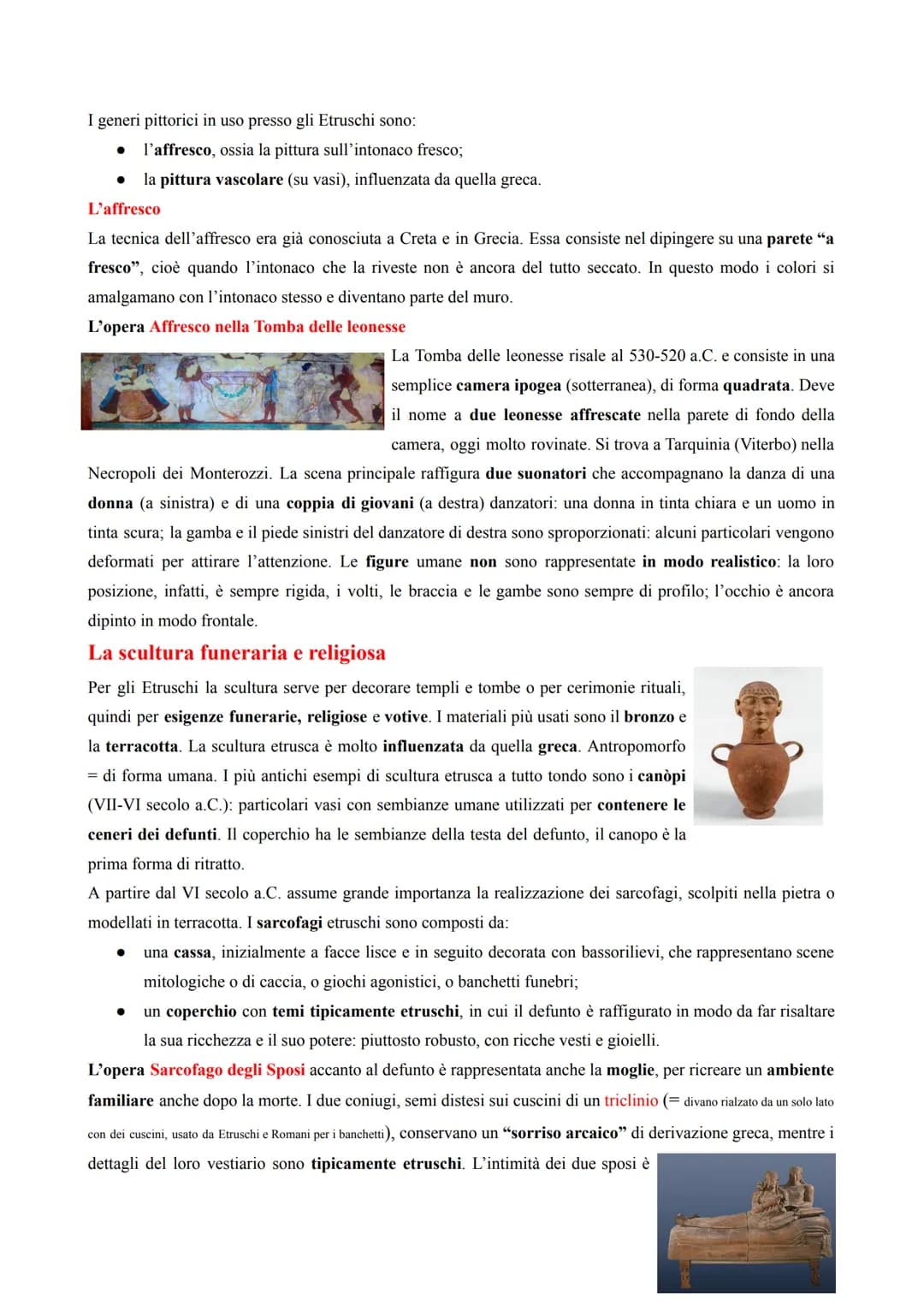 L'ARTE IN ITALIA. GLI ETRUSCHI
I primi abitanti della penisola italica, nel 1000 a.C., sono i Liguri, i Veneti, i Villanoviani e gli Italici