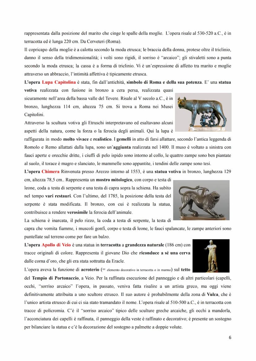 L'ARTE IN ITALIA. GLI ETRUSCHI
I primi abitanti della penisola italica, nel 1000 a.C., sono i Liguri, i Veneti, i Villanoviani e gli Italici