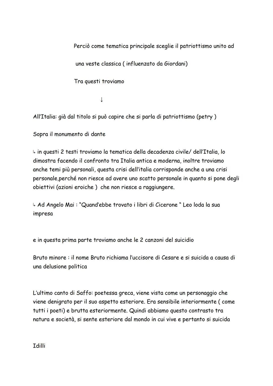 Il pensiero Leopardiano
1808-16→ Anni di studio matto e disperatissimo
Anni in cui studia erudizione (amplia il suo bagaglio di conoscenza) 