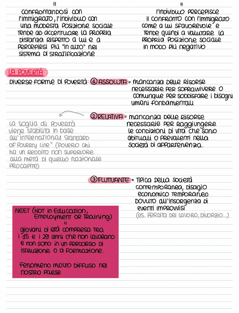 - Unita 13 ²
UNA DEFINIZIONE DI "STRATIFICAZIONE SOCIALE
STRATIFICAZIONE SOCIALE = PResenza, all'interno Dewa Societá, Di una
molteplicita D
