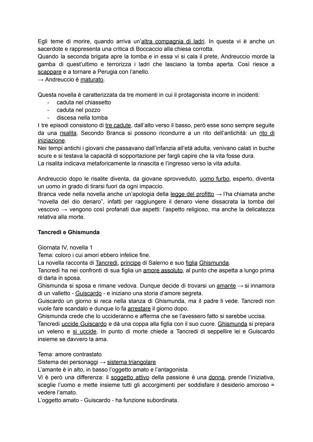 Giovanni Boccaccio
Nella sua opera più importante, il "Decameron" convivono due direttrici:
linea borghese → attenta alla realtà concreta, a