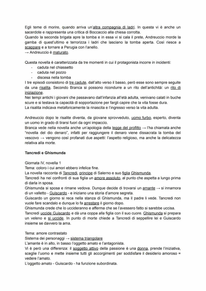 Giovanni Boccaccio
Nella sua opera più importante, il "Decameron" convivono due direttrici:
linea borghese → attenta alla realtà concreta, a
