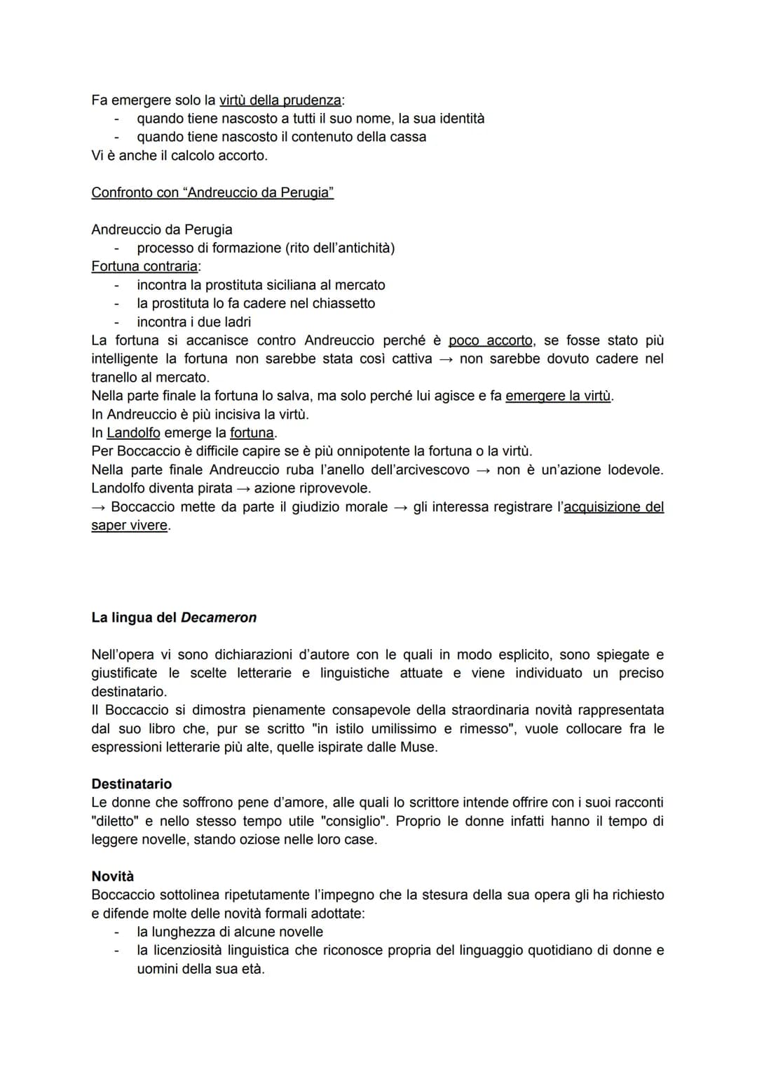 Giovanni Boccaccio
Nella sua opera più importante, il "Decameron" convivono due direttrici:
linea borghese → attenta alla realtà concreta, a