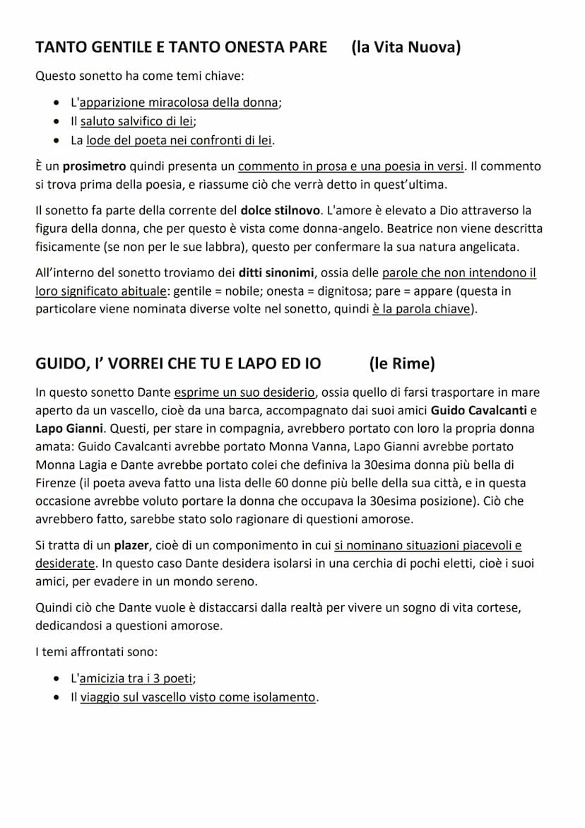 DANTE ALIGHIERI
LA VITA
Dante nacque a Firenze nel 1265. La sua famiglia faceva parte della piccola nobiltà cittadina
ed era di parte guelfa