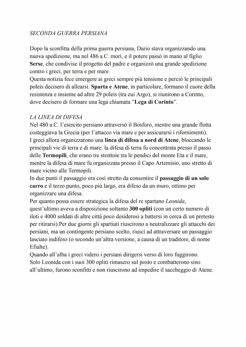 LE GUERRE PERSIANE
L'ESPANSIONE DELLA PERSIA
Durante il VI secolo a.C., le poleis greche attraversarono un periodo di una
particolare fiorit
