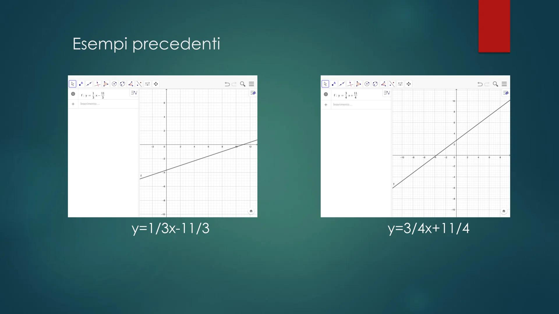 PIANO CARTESIANO E
RETTA a cura di Emanuele Merletti
SCQ=
+
f: y = 2x+6
Inserimento...
EN
-6
-4
-2
12
10
8
6
2
0
-2
6
Esempio di una retta: 