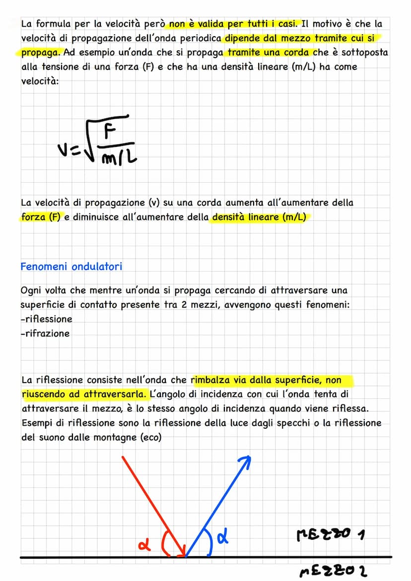 Le onde e il suono
Il concetto di onda
Di per sè un'onda non è nient'altro che una perturbazione che si propaga nello
spazio e che ha come s