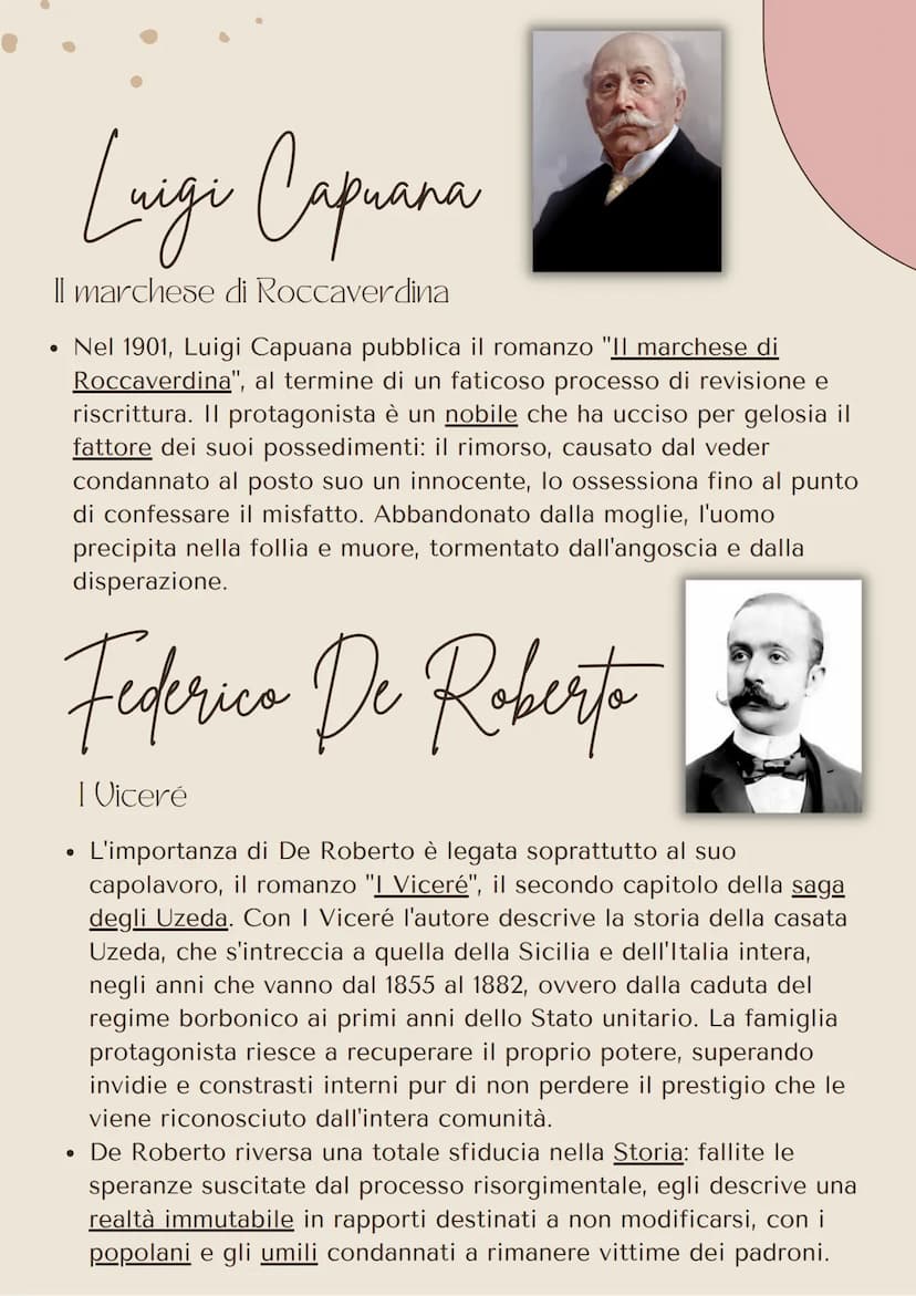 I caratteri del Verismo
• II Verismo si distingue dal Naturalismo per vari caratteri:
●
●
Verigma
●
l'amore per il vero;
l'osservazione e l'