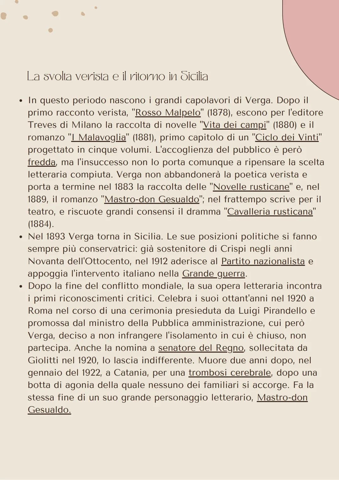 I caratteri del Verismo
• II Verismo si distingue dal Naturalismo per vari caratteri:
●
●
Verigma
●
l'amore per il vero;
l'osservazione e l'