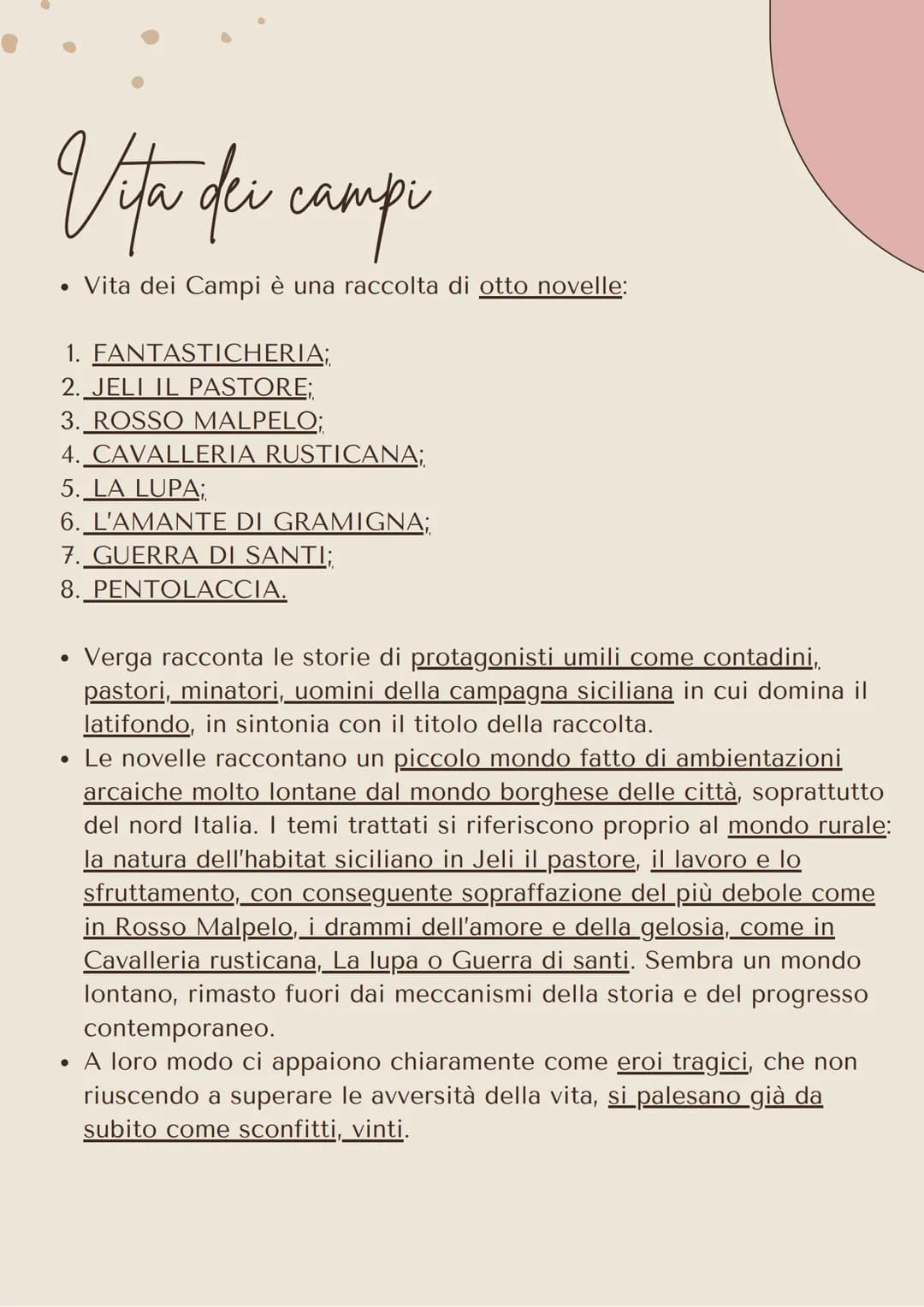 I caratteri del Verismo
• II Verismo si distingue dal Naturalismo per vari caratteri:
●
●
Verigma
●
l'amore per il vero;
l'osservazione e l'