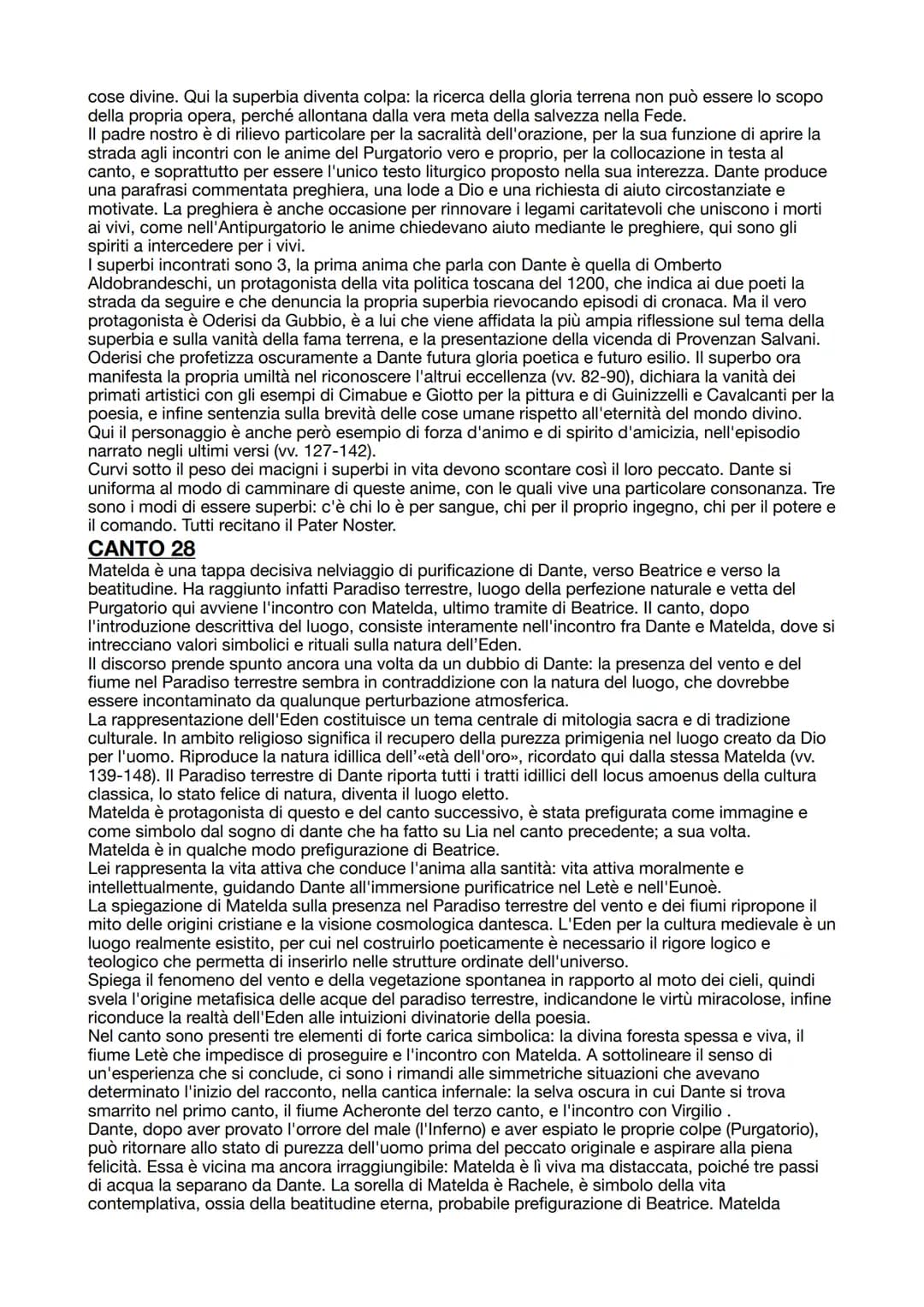 PURGATORIO
Il purgatorio è l'unico dei 3 regni con la dimensione temporale (giudizio universale esisterà solo
inferno e paradiso), le anime 