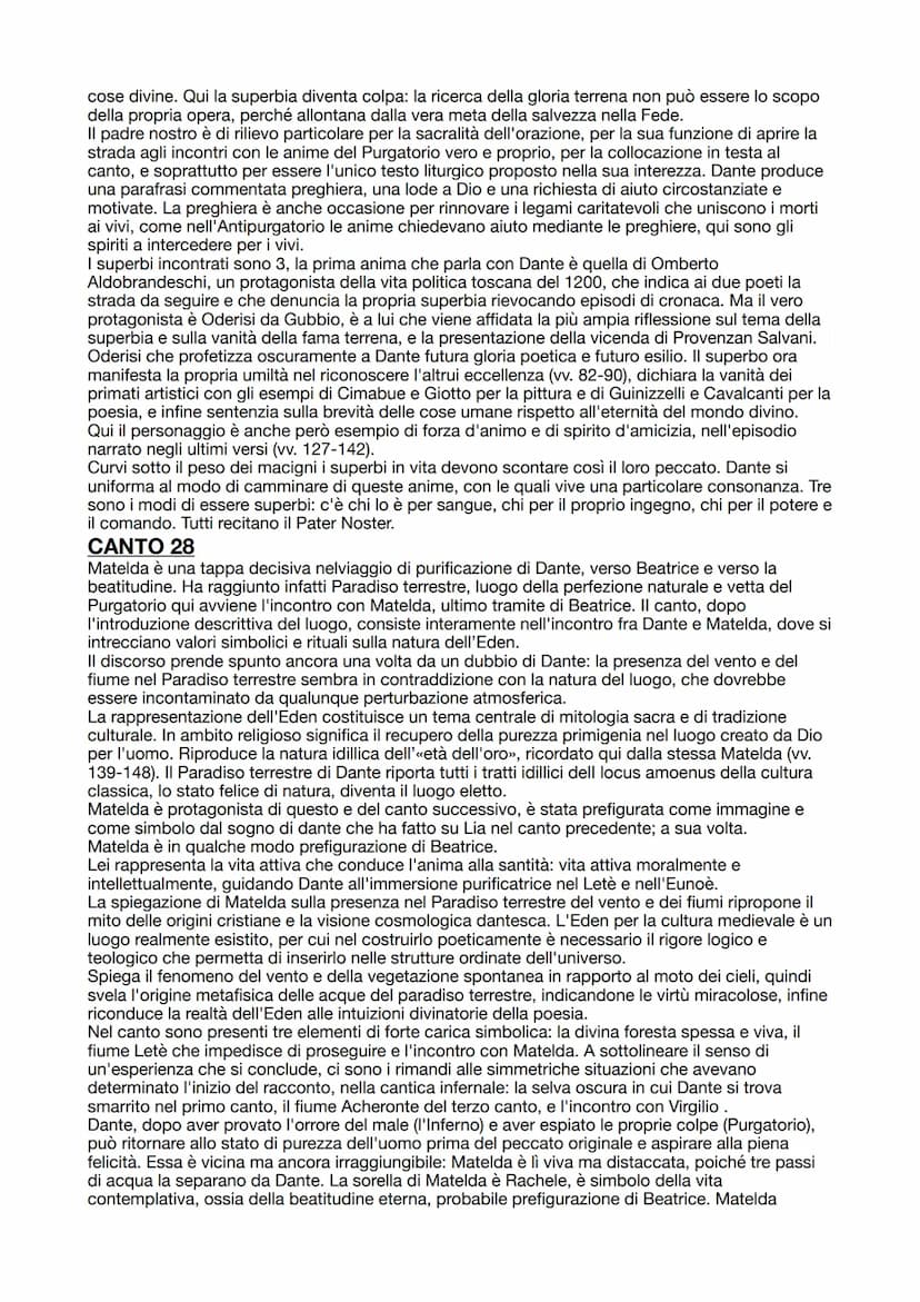 PURGATORIO
Il purgatorio è l'unico dei 3 regni con la dimensione temporale (giudizio universale esisterà solo
inferno e paradiso), le anime 