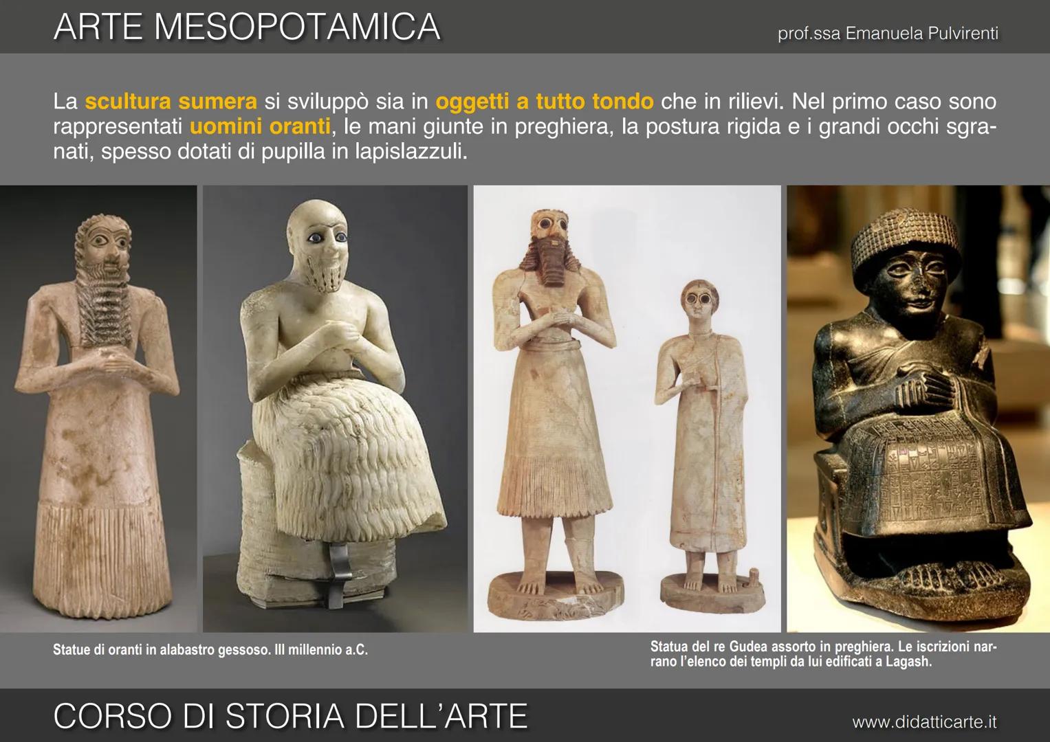 er
JAL
2 ARTE MESOPOTAMICA
Toy GAYE S
prof.ssa Emanuela Pulvirenti
CORSO DI STORIA DELL'ARTE
www.didatticarte.it ARTE MESOPOTAMICA
TANTI POP
