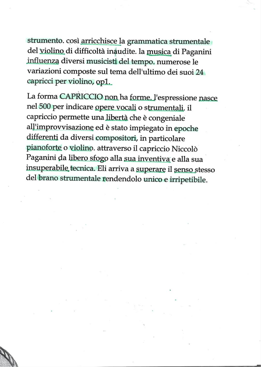 Niccolò Paganini
Niccolò Paganini nasce A Genova nel 1782, sotto la
guida del padre inizia a conoscere violino. Paganini farà
del violino ci
