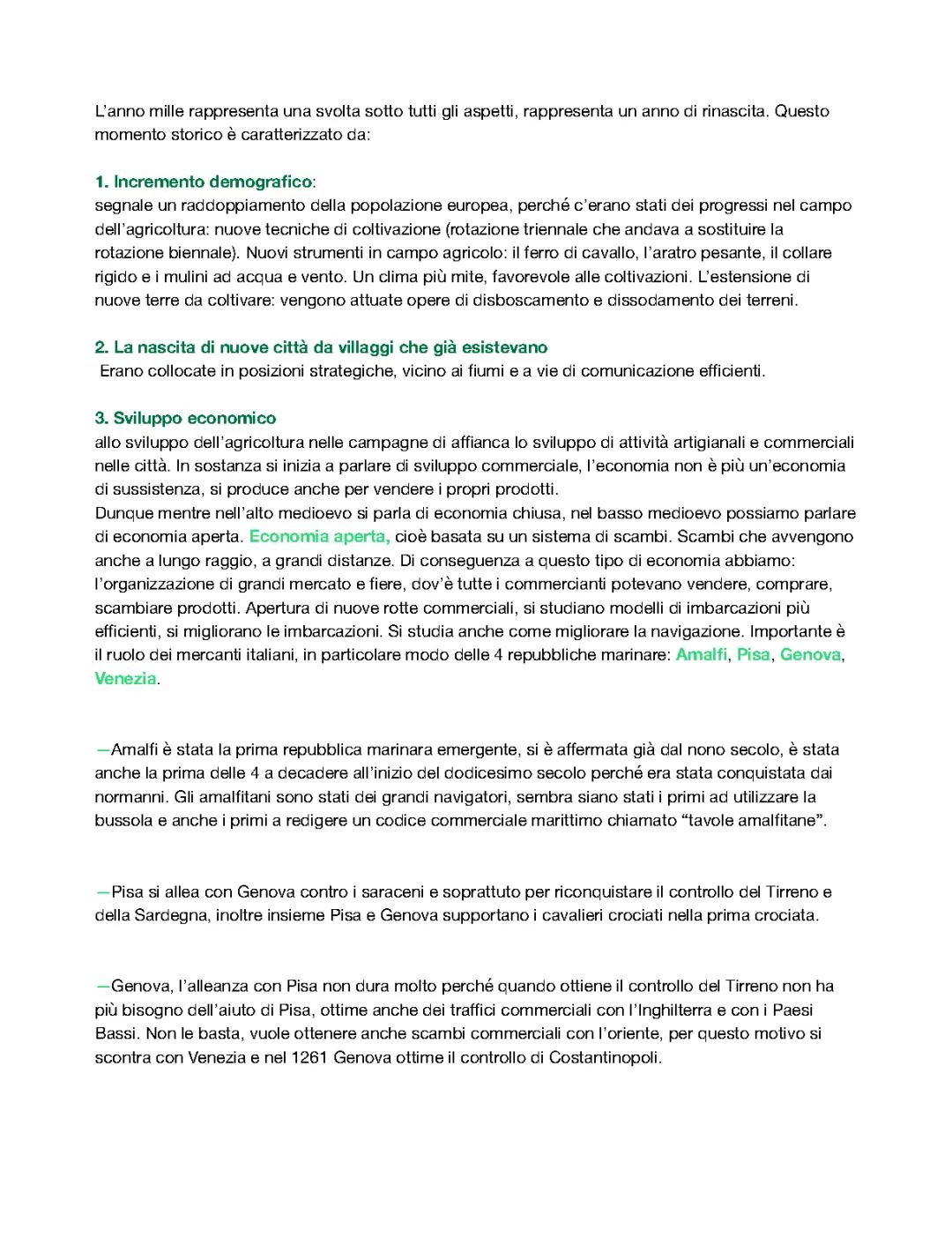 La Rinascita dell'Anno Mille: Appunti e Analisi