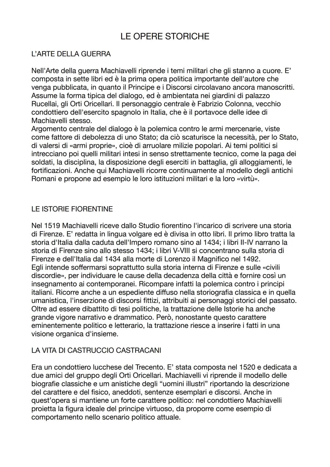 NICCOLÒ MACHIAVELLI
Nacque a Firenze nel 1469. Ebbe un'educazione umanistica e fu uno degli
oppositori di Savonarola. Dopo la caduta di ques