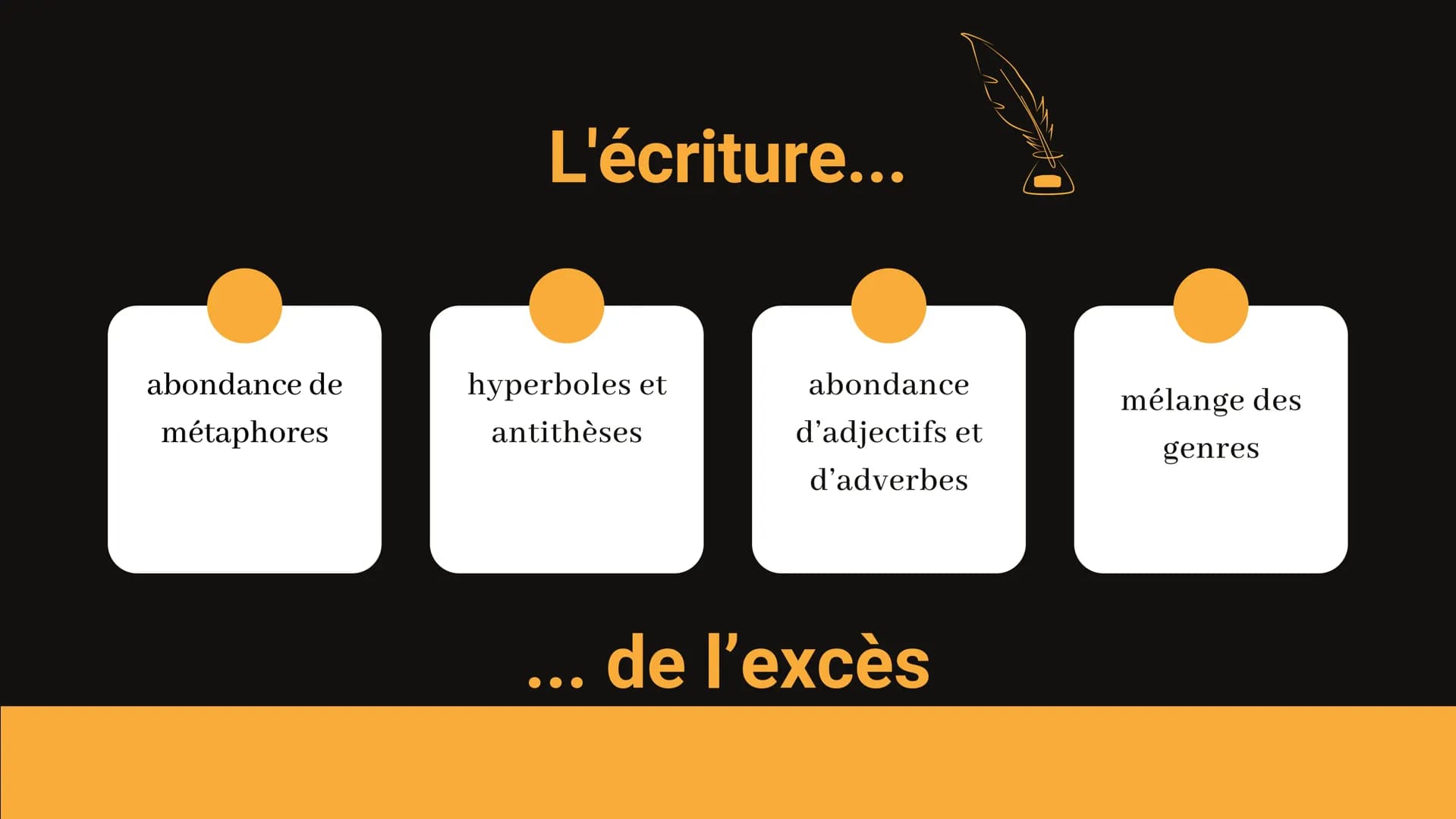 LITTÉRATURE FRANÇAISE
LE BAROQUE
REHELEN RESY Qu'est-ce que le
baroque ?
MOUVEMENT LITTÉRAIRE
Commence vers 1580 mais sera
important pour to