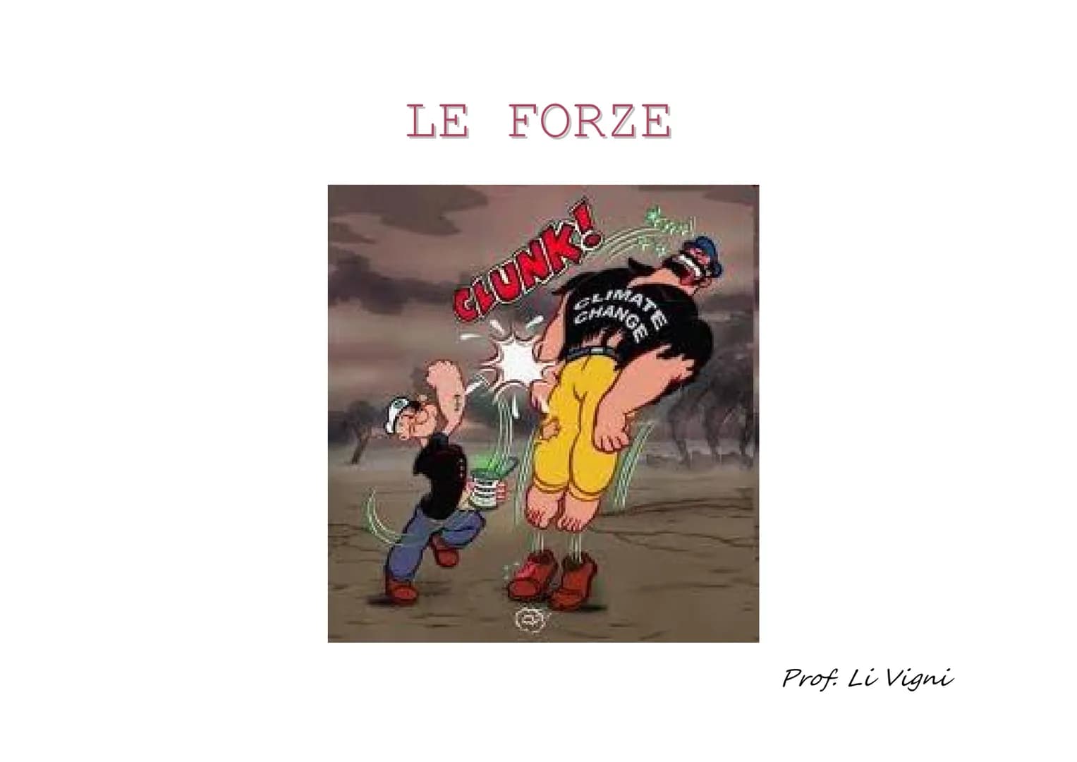 LE FORZE
IMATE
GLUNK!
CHANG
Prof. Li Vigni LE FORZE NON SI VEDONO
ma se ne vedono gli effetti
www.123rf.com
BRF Gli effetti delle forze poss