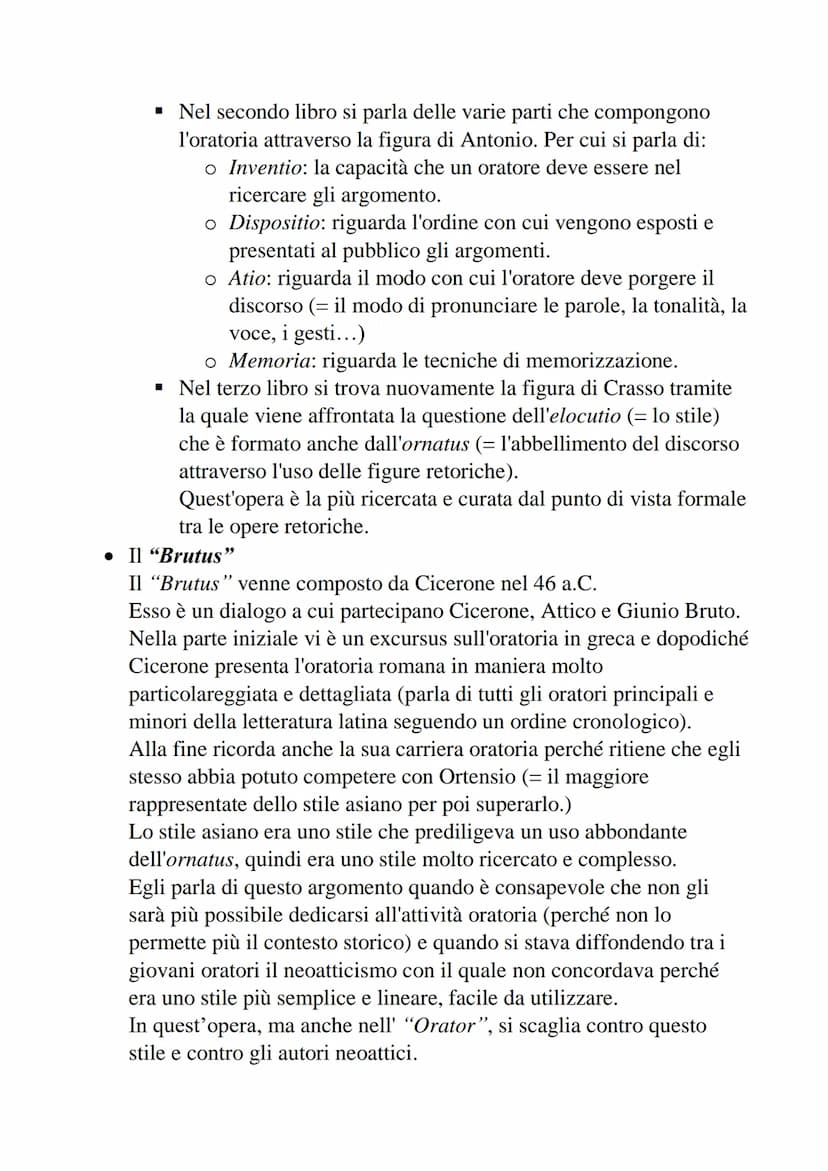 Cicerone
La vita
Marco Tullio Cicerone nasce ad Arpino, in provincia di Frosinone,
nel 106 a.C., e proviene da una famiglia dell'ordine eque