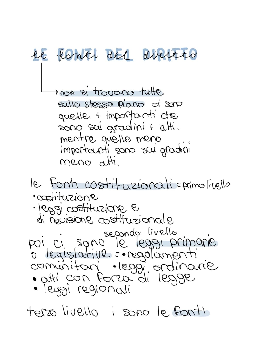 DIRIZZO
il diritto vigente
nostro paese
·norme scritte (atti scritti)
- tali atti son
prodotti attraverso
procedimenti attribuiti a organi
c