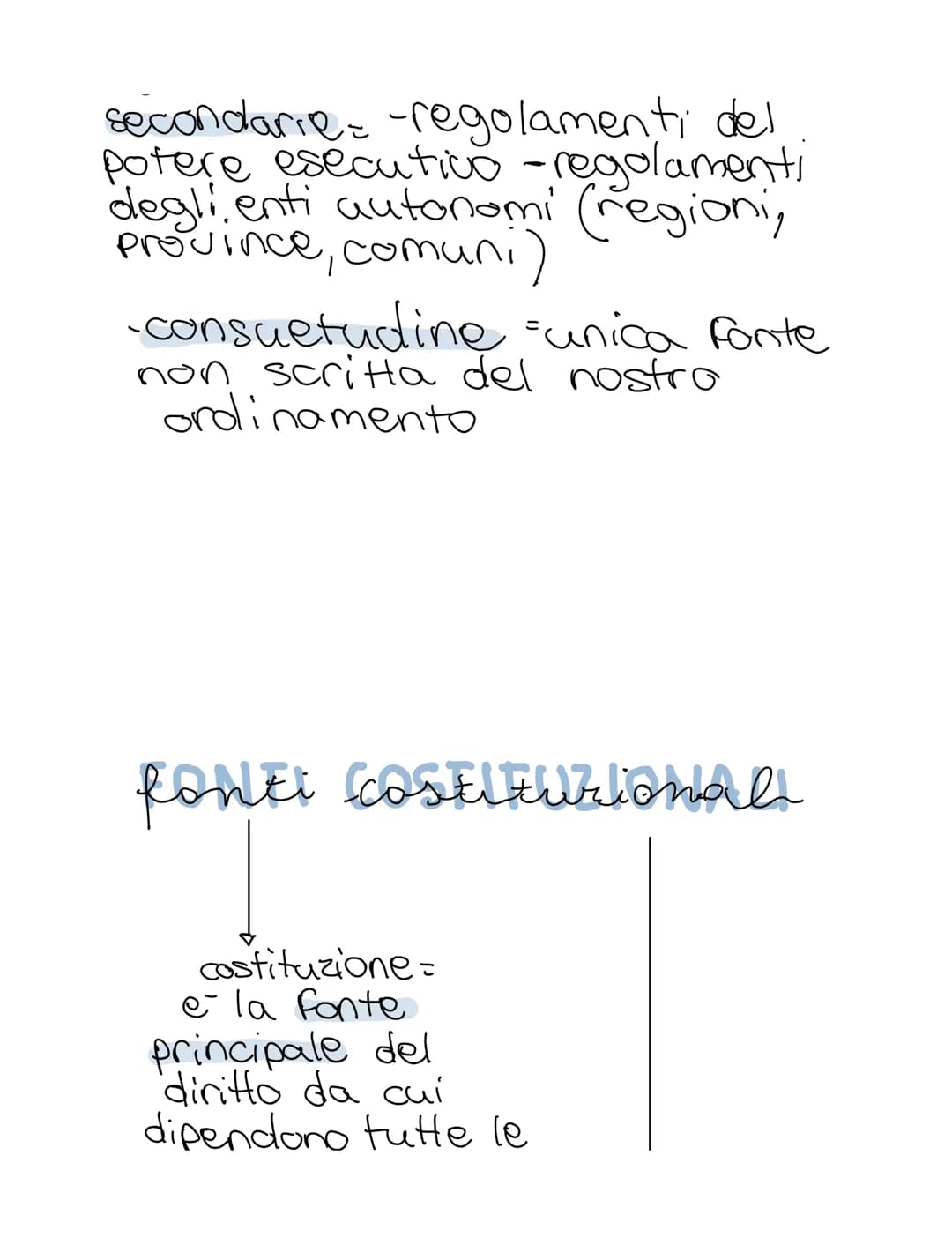 DIRIZZO
il diritto vigente
nostro paese
·norme scritte (atti scritti)
- tali atti son
prodotti attraverso
procedimenti attribuiti a organi
c