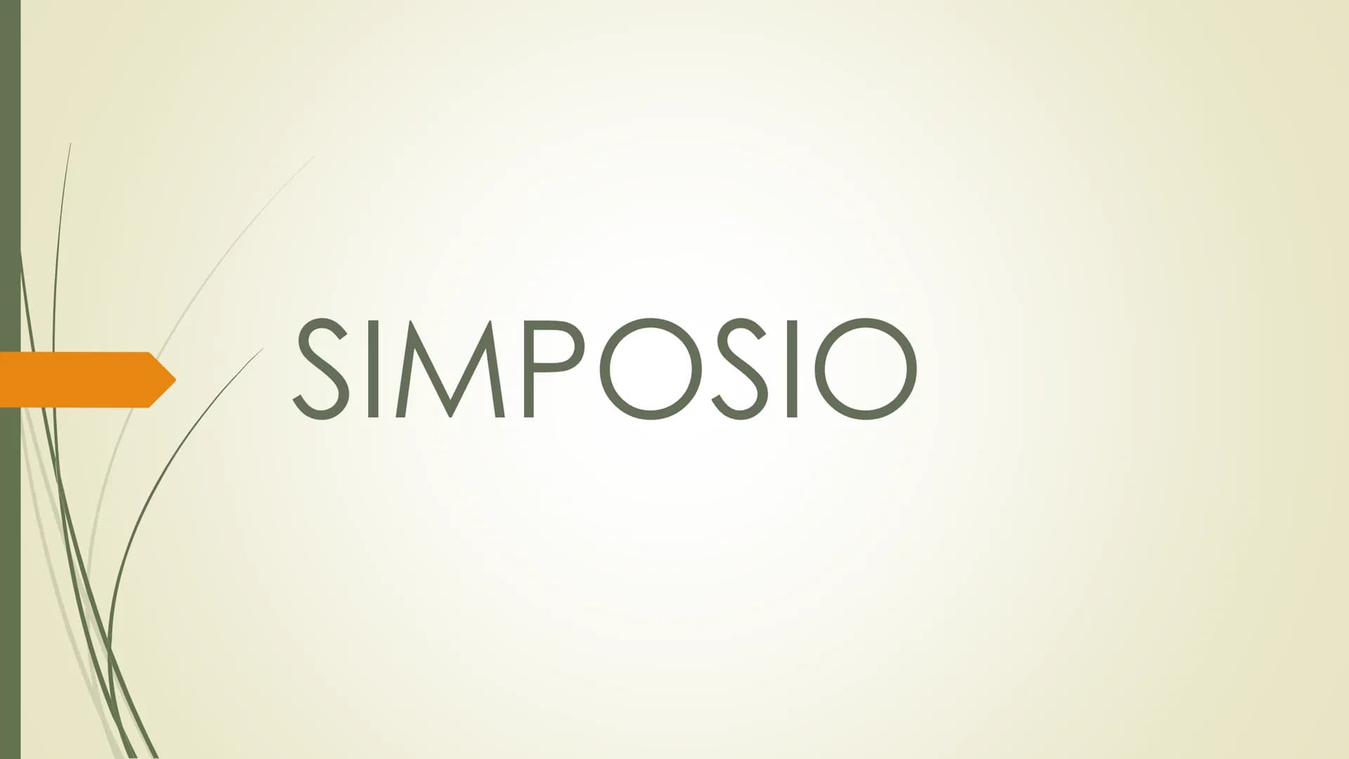 SIMPOSIO Introduzione
Raccontato da Apollodoro, il quale ne venne a conoscenza da Aristodemo, a Glaucone,
Il simposio di Plafone è un dialog