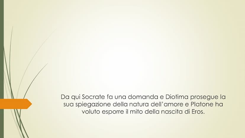 SIMPOSIO Introduzione
Raccontato da Apollodoro, il quale ne venne a conoscenza da Aristodemo, a Glaucone,
Il simposio di Plafone è un dialog