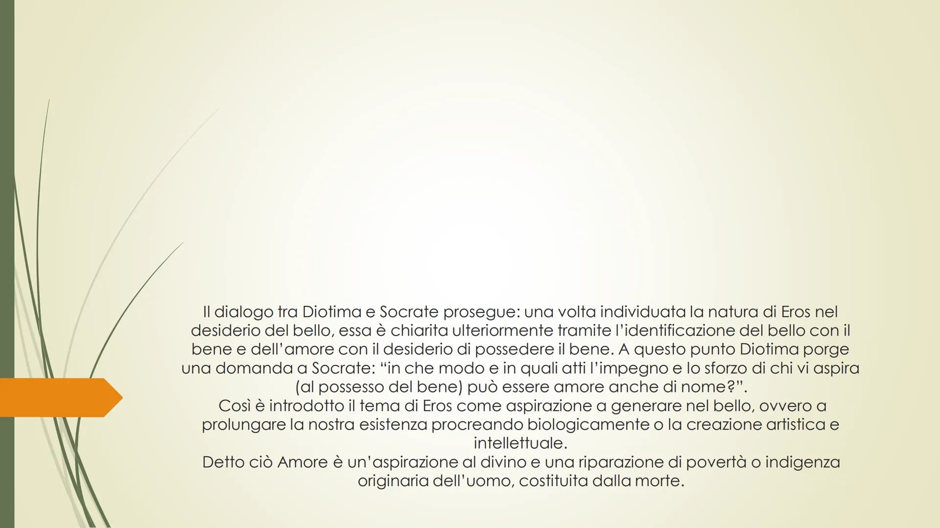SIMPOSIO Introduzione
Raccontato da Apollodoro, il quale ne venne a conoscenza da Aristodemo, a Glaucone,
Il simposio di Plafone è un dialog