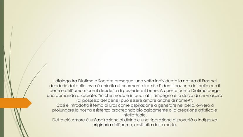 SIMPOSIO Introduzione
Raccontato da Apollodoro, il quale ne venne a conoscenza da Aristodemo, a Glaucone,
Il simposio di Plafone è un dialog
