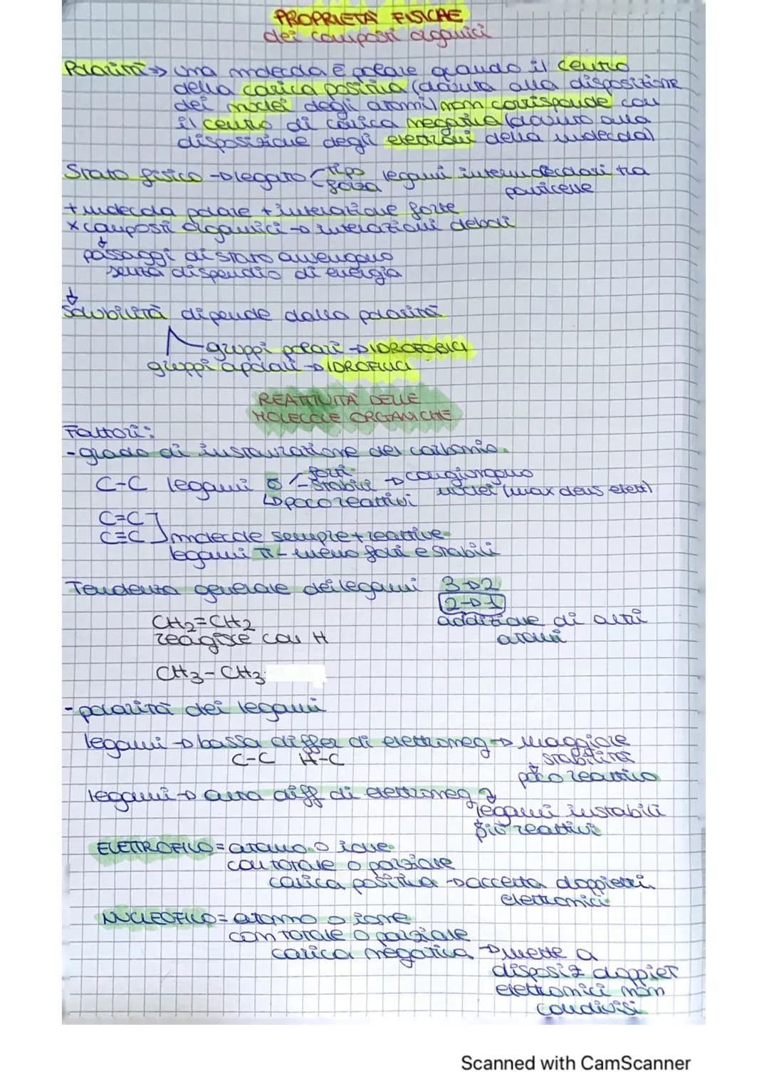PROPRIETAY FISICAE
des composti aganici
Polazimiss uma moecda é polare quando il centro
della carica postnia (daura alla disposizione
dei mo