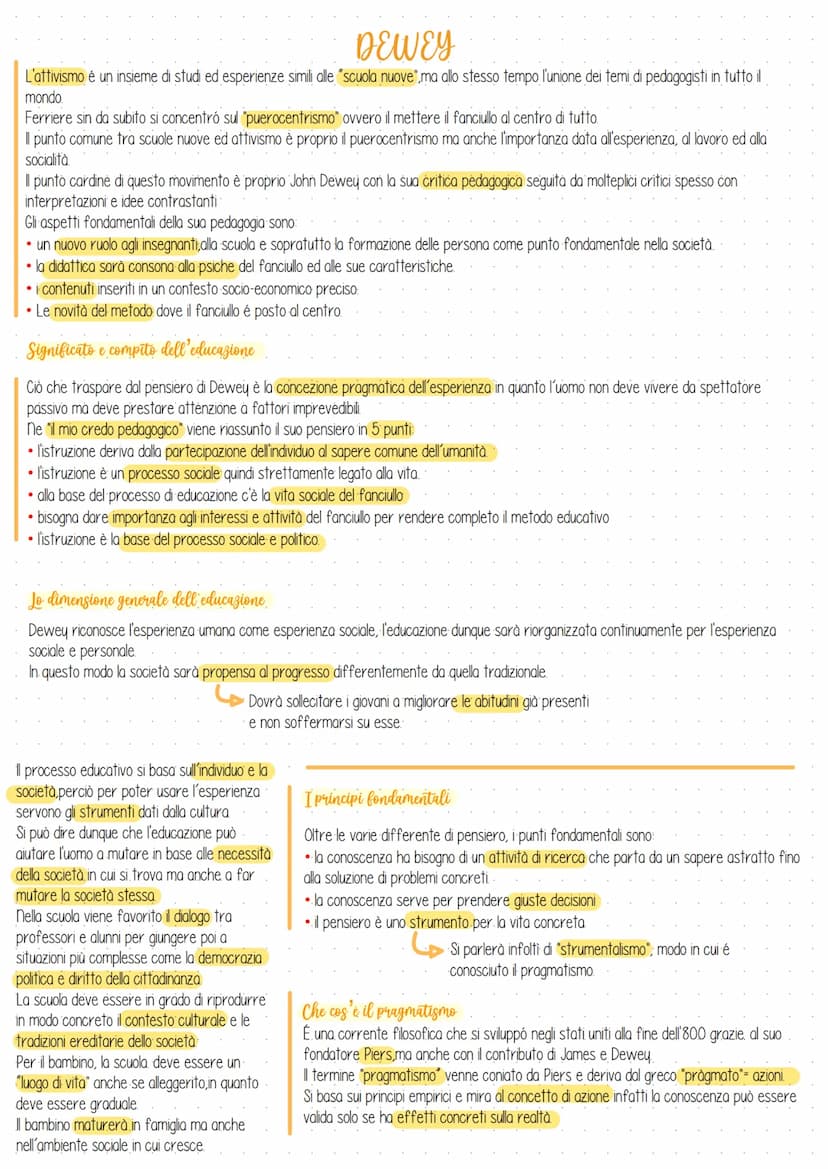 PEDAGOGIA
ID/SU PEDAGOGIA
L'Esperienza delle scuole nuove
Dopo l'industrializzazione, alla fine dell'800, si affermò la società borghese e c