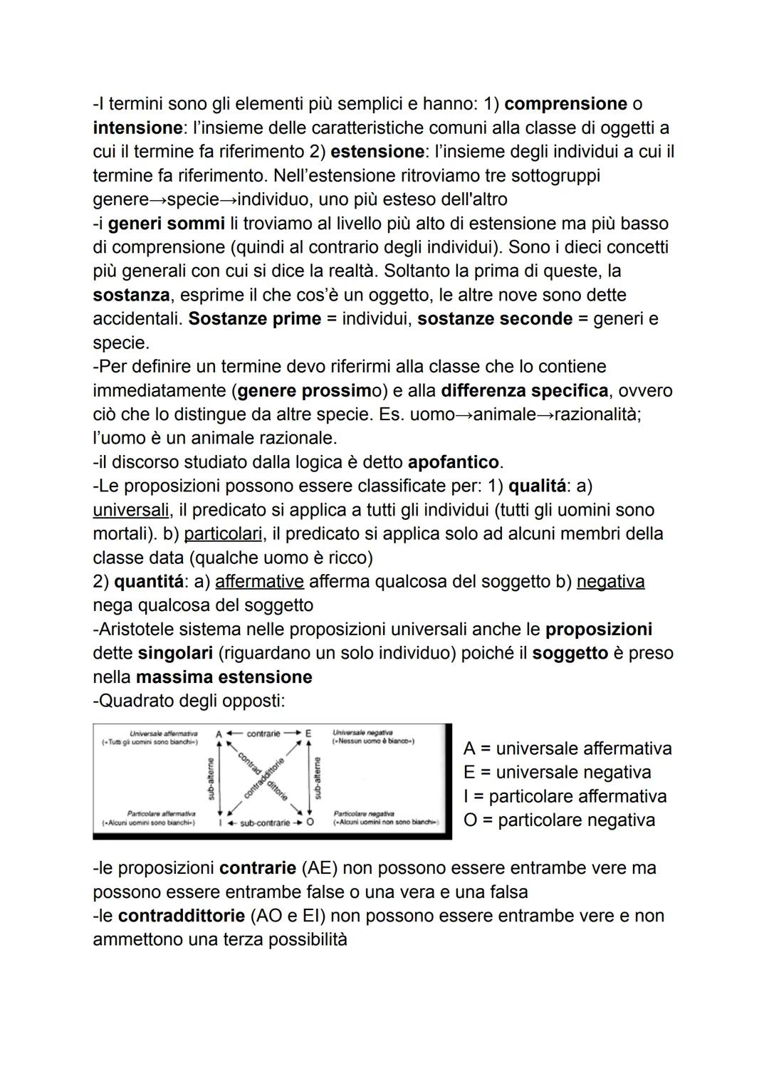 ARISTOTELE

-classificazione delle scienze-

1) scienze teoretiche (contemplative, si occupano del necessario e
usano il metodo dimostrativo