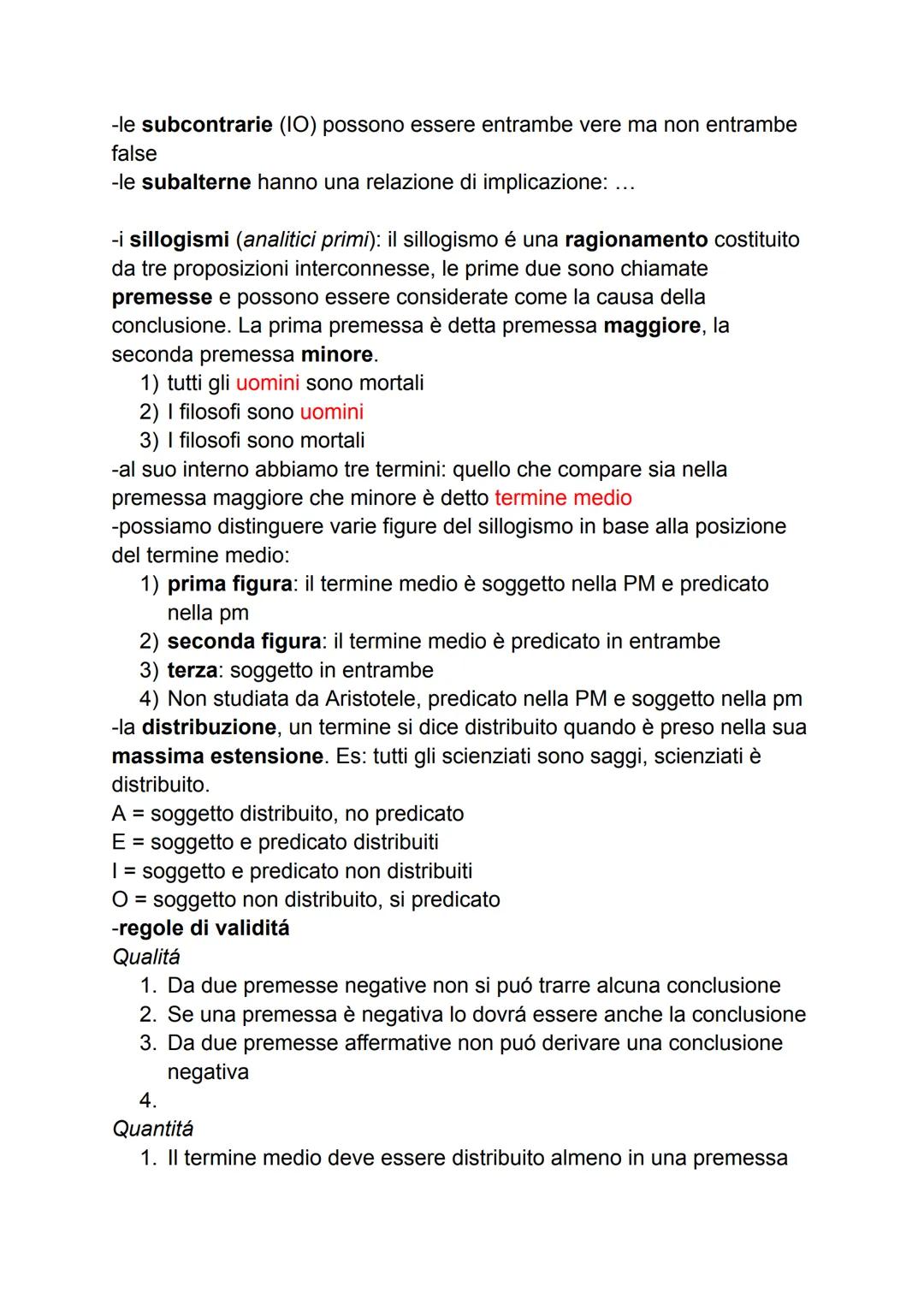ARISTOTELE

-classificazione delle scienze-

1) scienze teoretiche (contemplative, si occupano del necessario e
usano il metodo dimostrativo