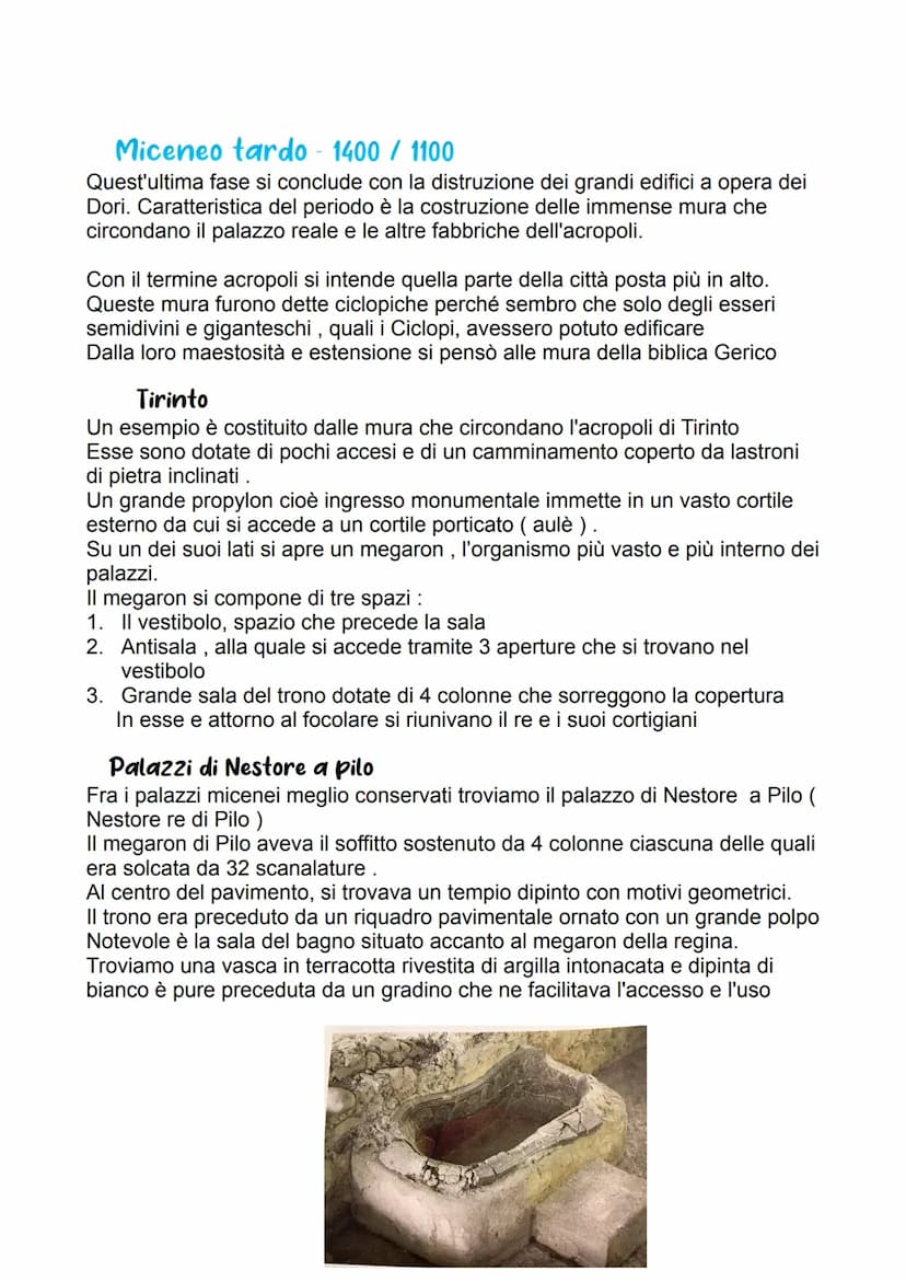 I micenei
La civiltà Micenea fu erede diretta è naturale di quella cretese.
Per studiare questa civiltà la dividiamo in 3 periodi :
-
micene