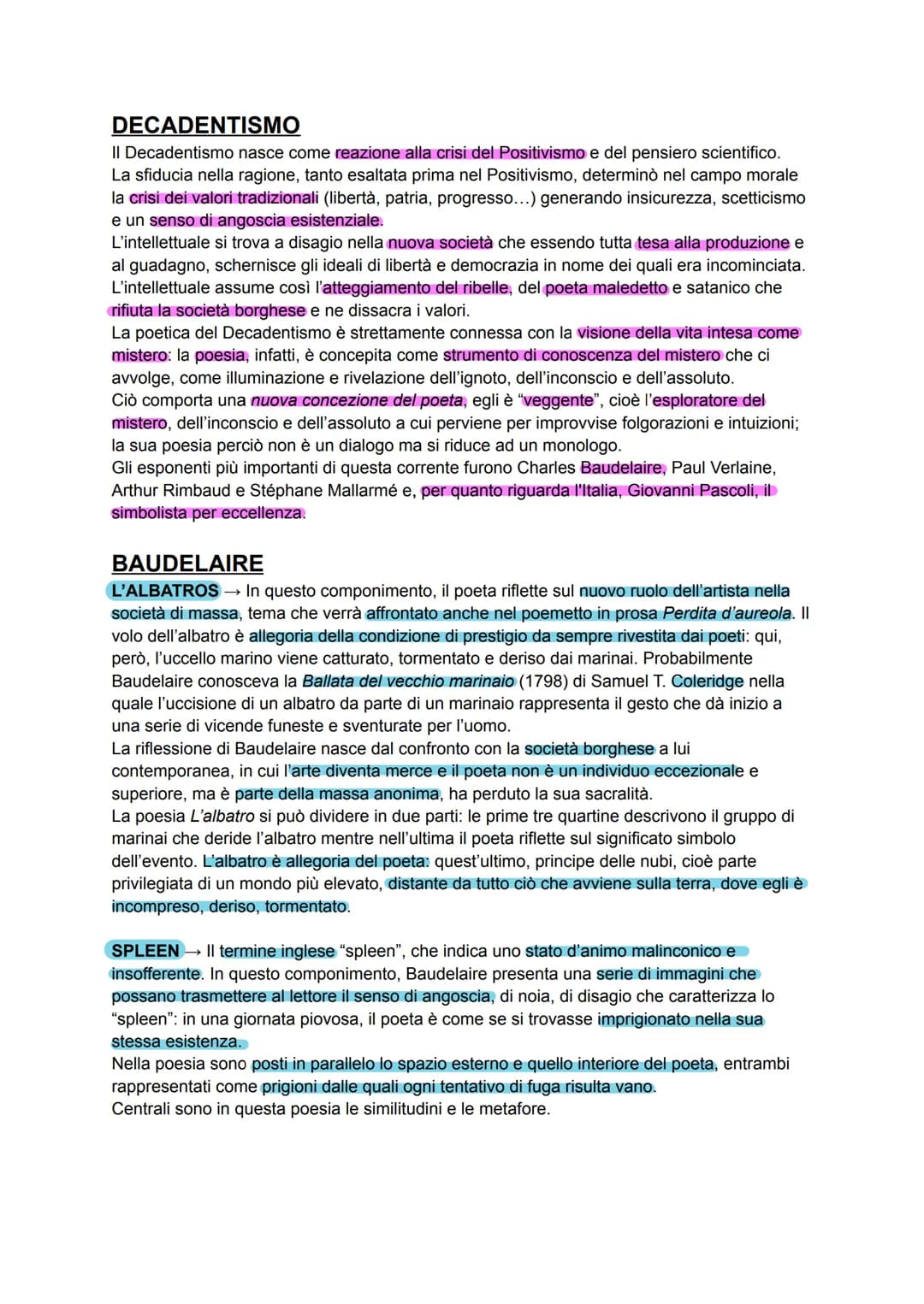 TENDENZE LETTERARIE DEL SECONDO '800
TERZO ROMANTICISMO esagerazione del romanticismo
LETTERATURA DI MEMORIA → si parla dell'unità d'Italia 