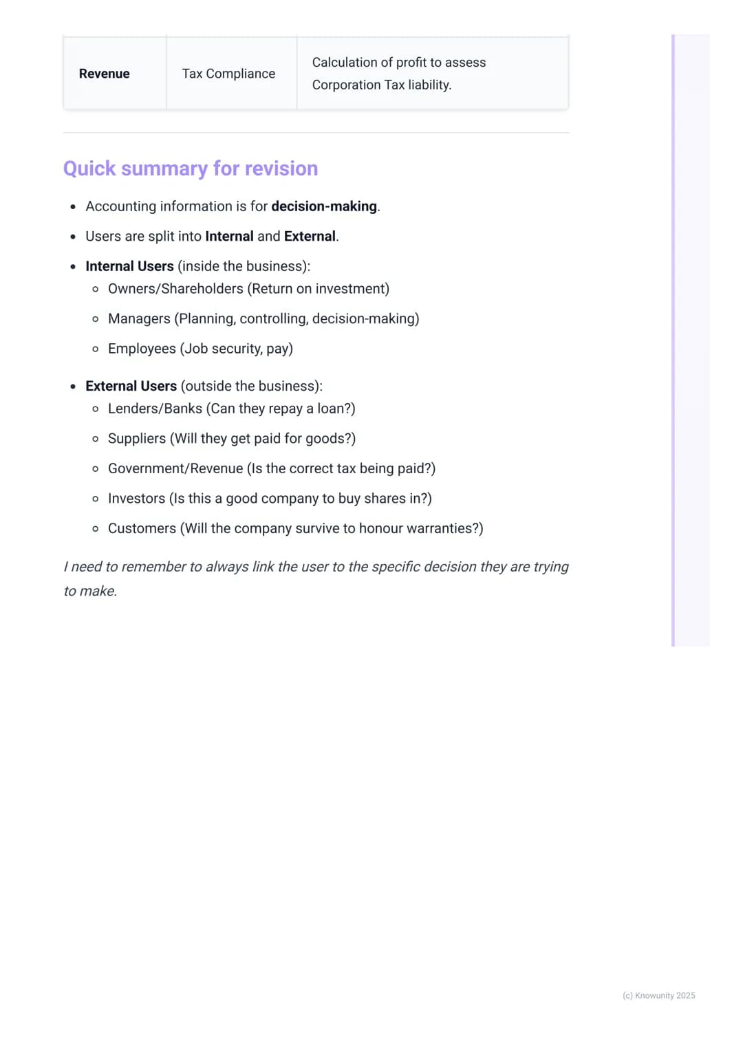 # Users of Accounting Information

Introduction to the users of accounting information

Accounting information isn't just for the business o