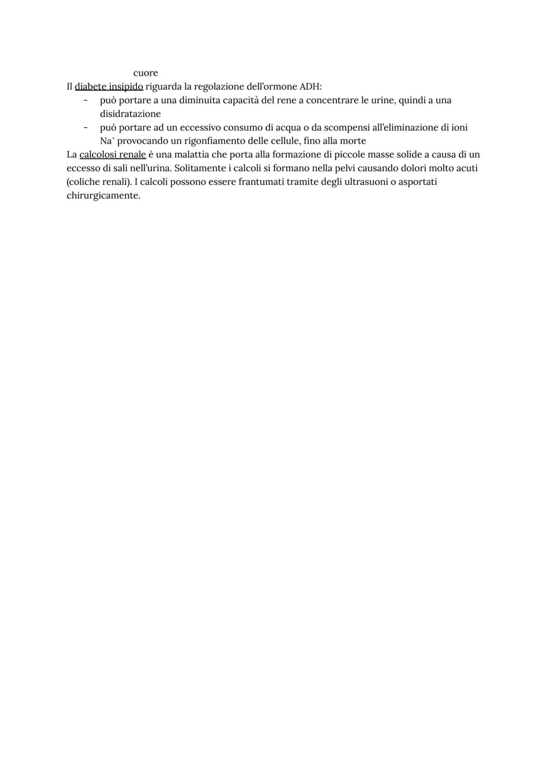 Come funziona l'apparato urinario
L'apparato urinario umano ha il compito di depurare continuamente il sangue dagli scarti
metabolici dell'a